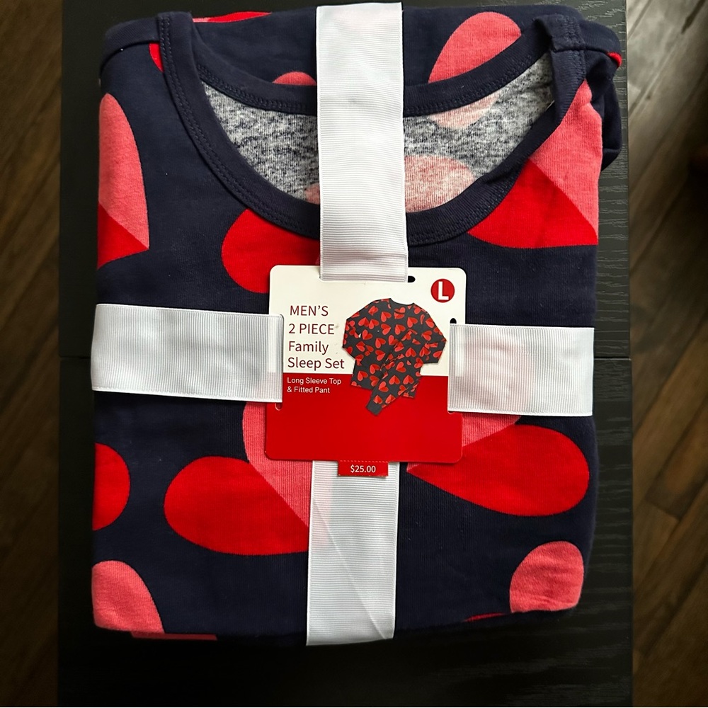 Men’s Valentine’s Day cotton pajama set